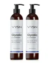 Vysn Unisex 8oz Glycolic Cleanser - No Soap, Dyes, Or Alcohol - 2 Pack