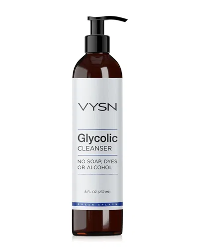 Vysn Unisex 8oz Glycolic Cleanser - No Soap, Dyes, Or Alcohol In White