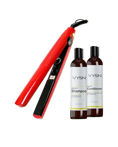 Vysn Unisex Professional Hair Styling Set In Red