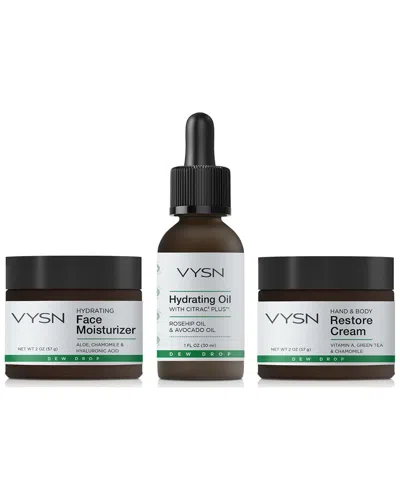 Vysn Unisex Total Skin Nourishment Set In White