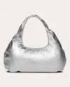 W 78 ST WOMEN'S MEDIUM METALLIC LAMBSKIN CLOUD BAG