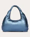 W 78 ST WOMEN'S MEDIUM METALLIC LEATHER CLOUD BAG