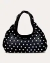 W 78 St Women's Medium Studded Nappa Lambskin Cloud Bag In Black/chrome