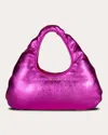 W 78 ST WOMEN'S MICRO METALLIC LEATHER CLOUD BAG