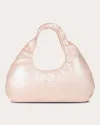 W 78 ST WOMEN'S MICRO PEARLIZED LAMBSKIN CLOUD BAG