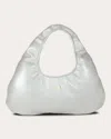 W 78 ST WOMEN'S MICRO PEARLIZED LAMBSKIN CLOUD BAG