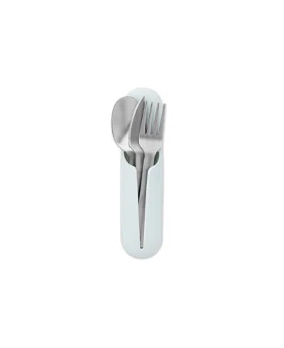 W&p Design W&p Set Of 4 Stainless Steel And Silicone Utensil In Mint