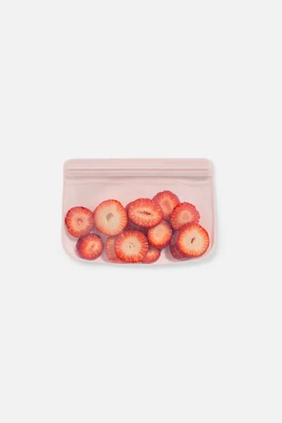 W & P Porter 10 oz Silicone Reusable Snack Bag In Pink