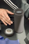 W & P Porter 16 oz Insulated Ceramic Bottle In Charcoal At Urban Outfitters In Gray