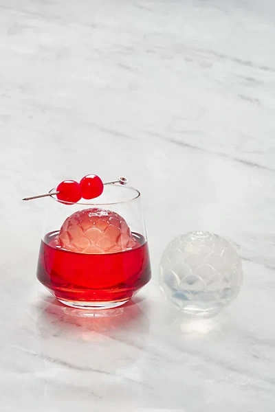 W & P Silicone Cocktail Ice Mold In Petal