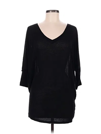 Pre-owned W. By Wantable 3/4 Sleeve T-shirt In Black
