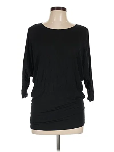 Pre-owned W. By Wantable 3/4 Sleeve T-shirt In Black