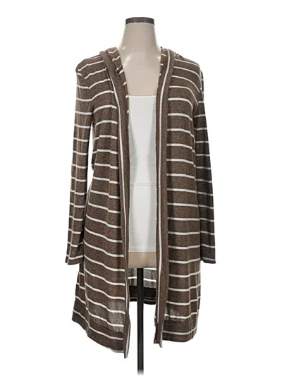 Pre-owned W. By Wantable Cardigan Sweater In Brown
