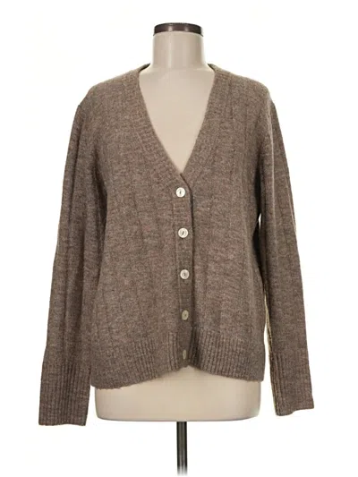 Pre-owned W. By Wantable Cardigan Sweater In Brown