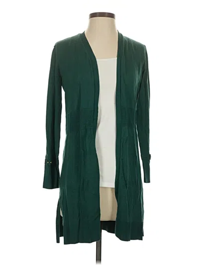 Pre-owned W. By Wantable Cardigan Sweater In Green