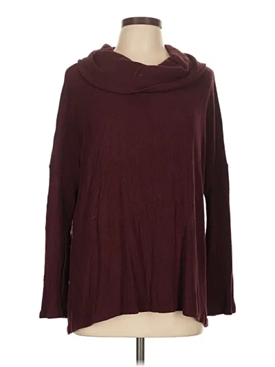 Pre-owned W. By Wantable Turtleneck Sweater In Burgundy