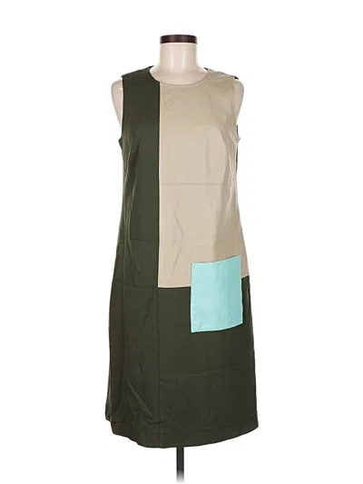 Pre-owned W By Worth Casual Dress In Green