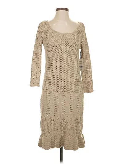 Pre-owned W By Worth Casual Dress In Tan