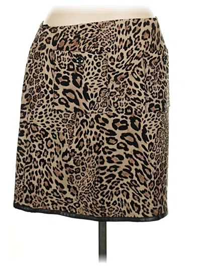 Pre-owned W By Worth Casual Skirt In Brown