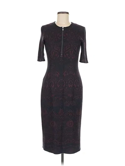 Pre-owned W By Worth Cocktail Dress In Burgundy