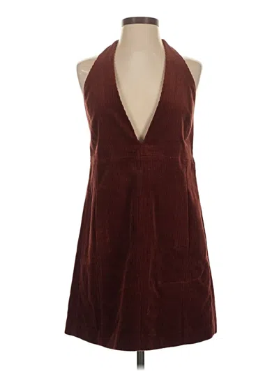 Pre-owned W By Worth Cocktail Dress In Burgundy