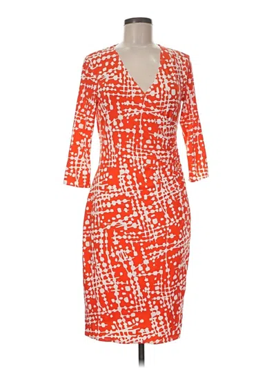 Pre-owned W By Worth Cocktail Dress In Orange