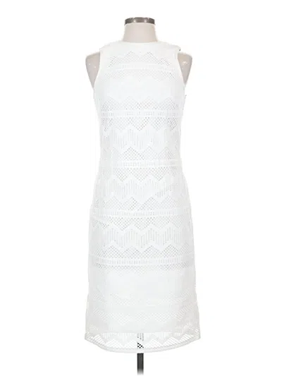 Pre-owned W By Worth Cocktail Dress In White