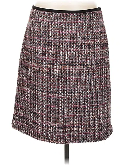 Pre-owned W By Worth Formal Skirt In Burgundy