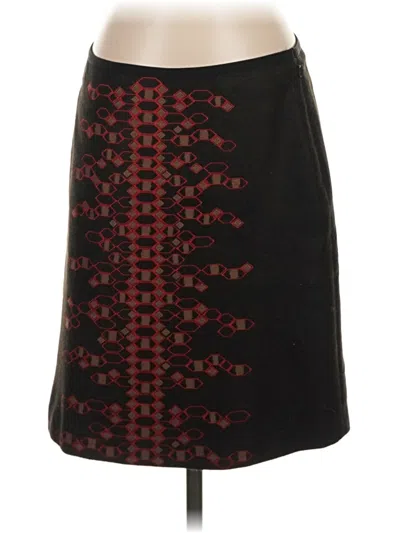 Pre-owned W By Worth Formal Skirt In Burgundy