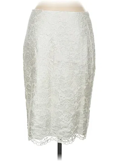 Pre-owned W By Worth Formal Skirt In Silver