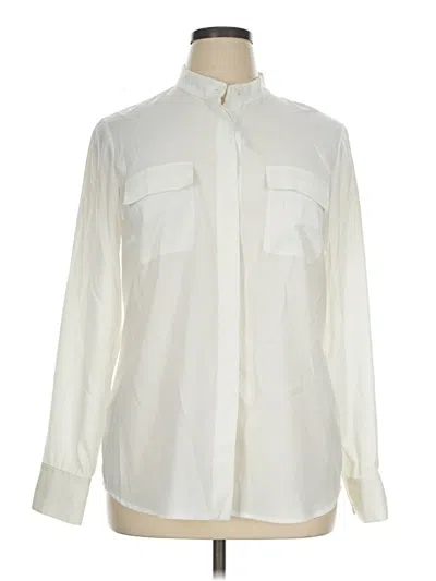 Pre-owned W By Worth Long Sleeve Blouse In Ivory