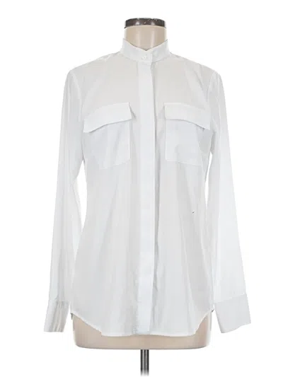Pre-owned W By Worth Long Sleeve Blouse In White