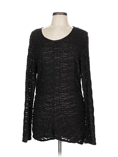 Pre-owned W By Worth Long Sleeve T-shirt In Black