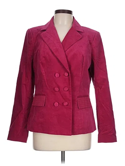 Pre-owned W By Worth Long Sleeve Top Burgundy Square Neckline Tops