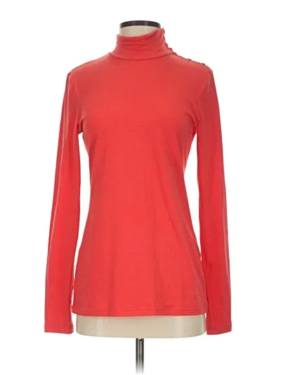 Pre-owned W By Worth Long Sleeve Turtleneck In Red