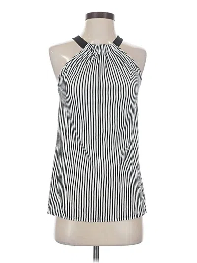 Pre-owned W By Worth Sleeveless Blouse In Silver