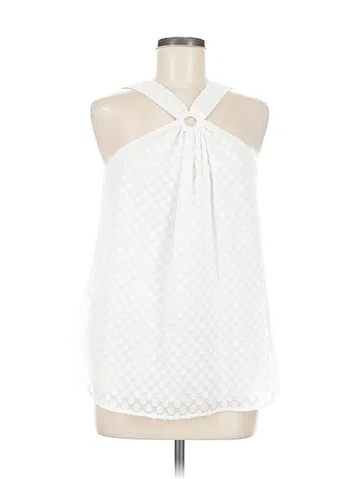 Pre-owned W By Worth Sleeveless Blouse In White