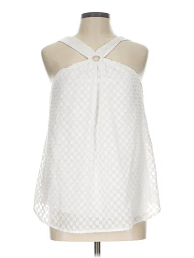 Pre-owned W By Worth Sleeveless Blouse In White