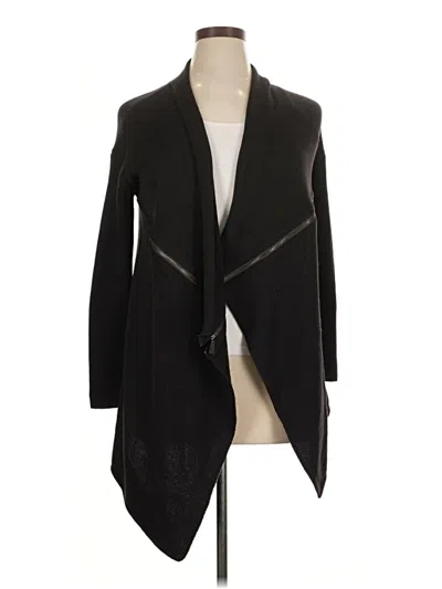 Pre-owned W By Worth Wool Cardigan Sweater In Black