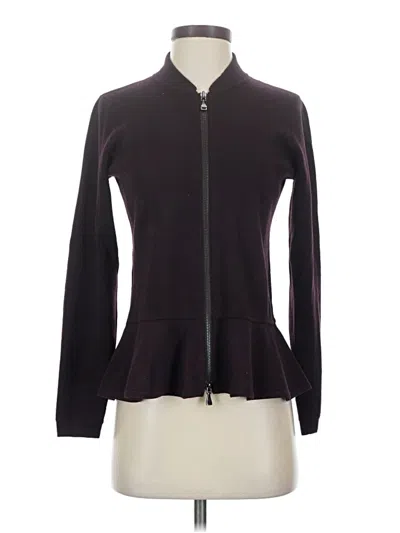 Pre-owned W By Worth Wool Cardigan Sweater In Black