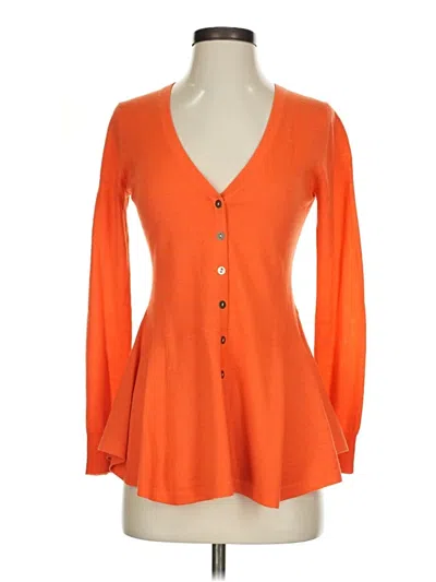 Pre-owned W By Worth Wool Cardigan Sweater In Orange