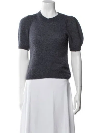 Pre-owned W. Cashmere Cashmere Crew Neck Sweater In Blue