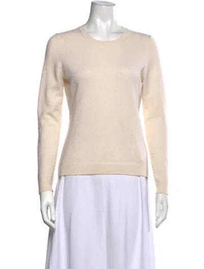 Pre-owned W. Cashmere Cashmere Crew Neck Sweater In Neutrals
