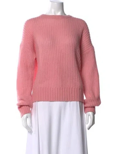 Pre-owned W. Cashmere Cashmere Crew Neck Sweater In Pink