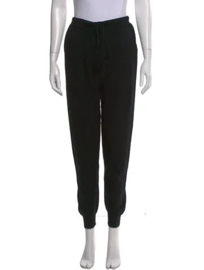 Pre-owned W. Cashmere Cashmere Straight Leg Pants In Black