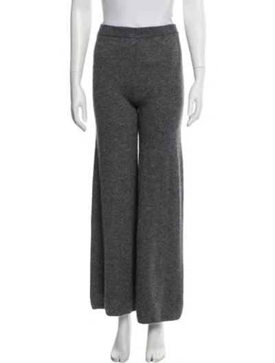 Pre-owned W. Cashmere Cashmere Wide Leg Pants W/ Tags In Gray