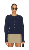 W. Cashmere Eden Cinched Waist Cardigan In Blue