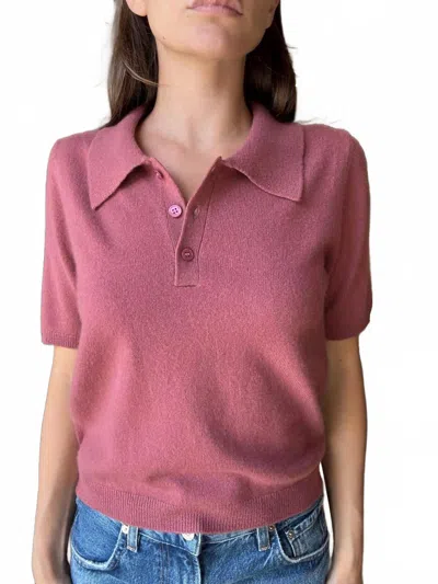 W. Cashmere Fiora Short Sleeves Polo In Khalo In Multi