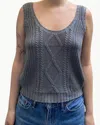 W. Cashmere Josefina Tank In Heather Grey In Gray