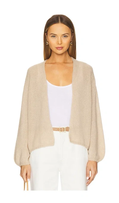 W. Cashmere Juniper Cardigan In Nude